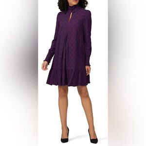 Nanette Lepore Purple Long Sleeve Dress